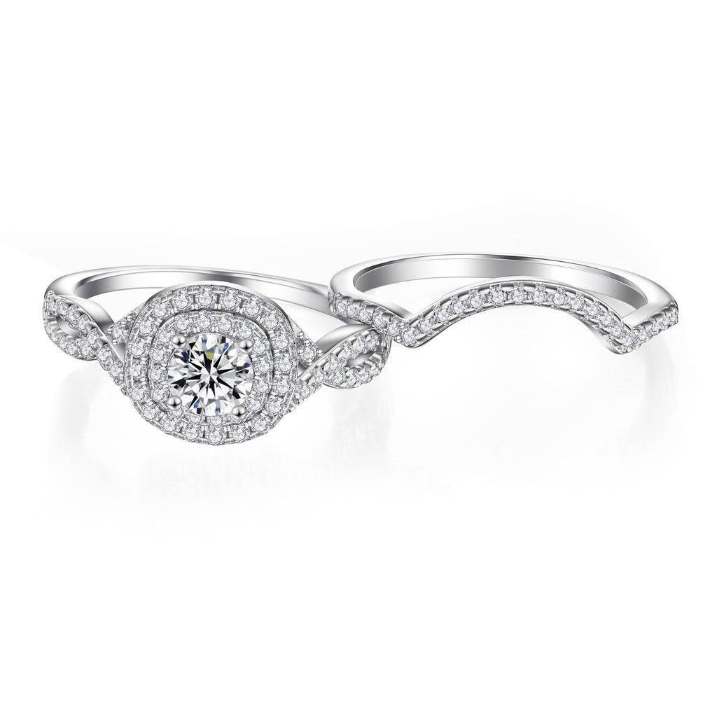 Damen Verlobungsring mit funkelndem Zirkonia und elegantem Design Shop Nory