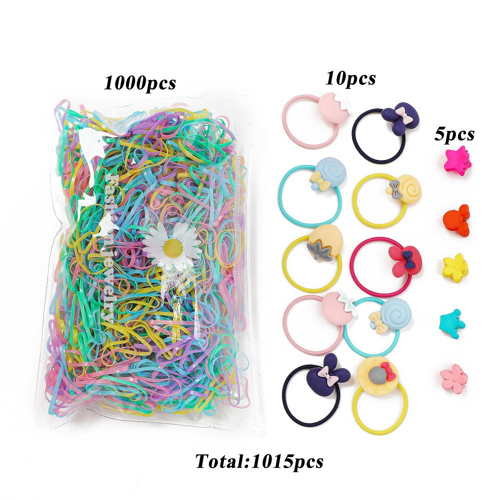 Damen Haaraccessoire-Set mit bunten Haargummis und Clips Shop Nory