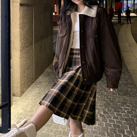 Damen Übergangsjacke mit Kunstfellkragen Shop Nory