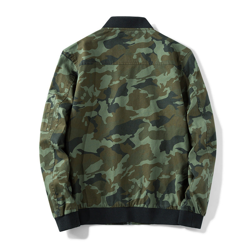 Herren Sportliche Bomberjacke im Camouflage-Design Shop Nory