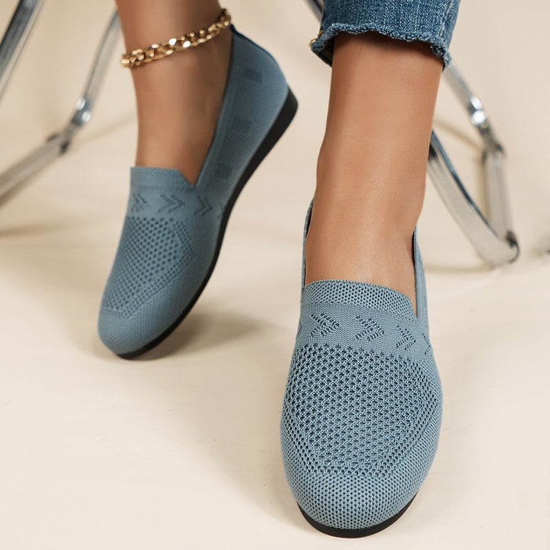 Damen Atmungsaktive und flexible Slip-On Schuhe