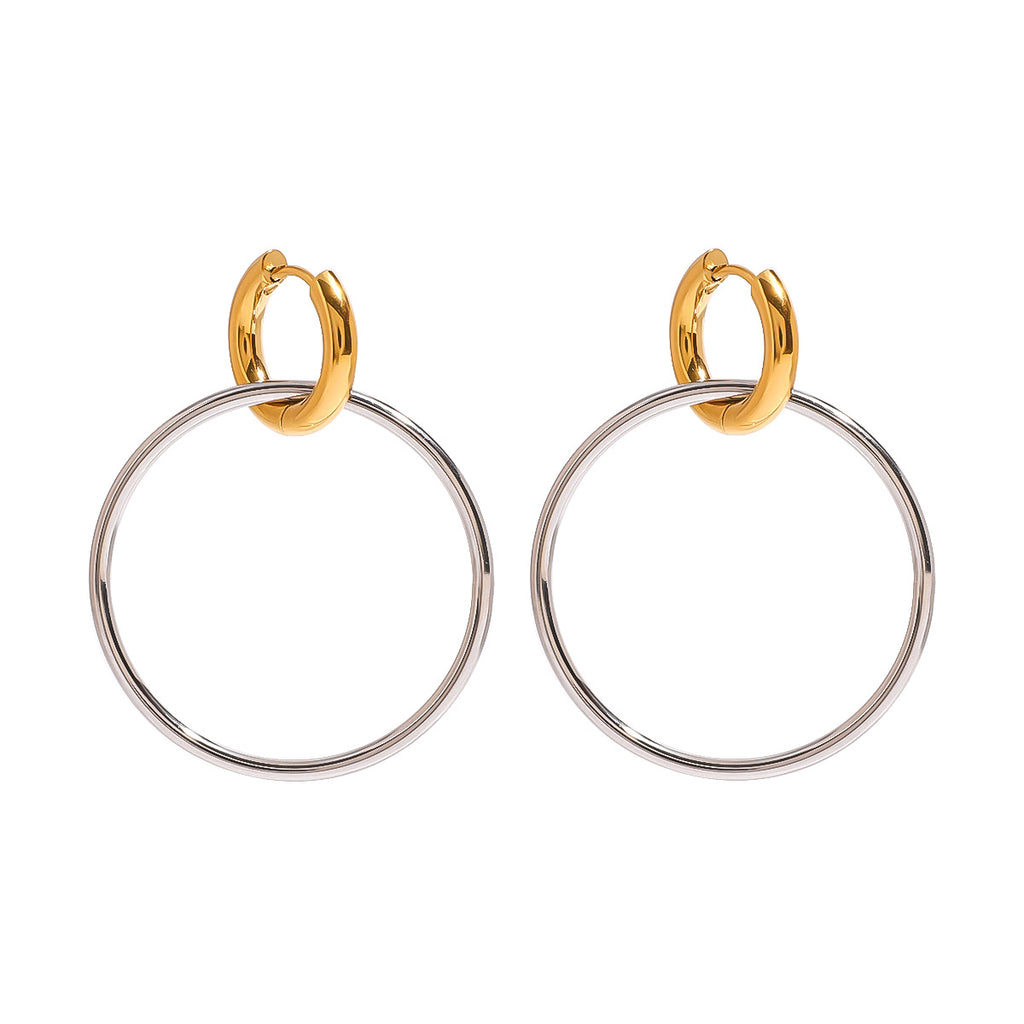 Damen Creolen mit hypoallergenem Edelstahl und wasserdichtem Design Shop Nory