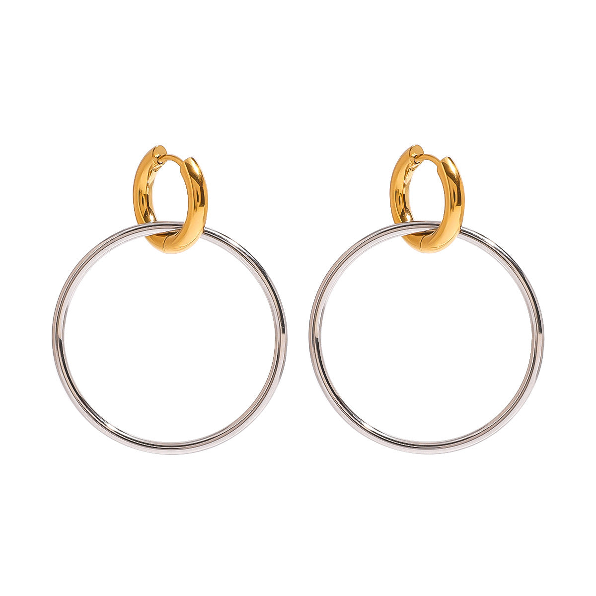 Damen Creolen mit hypoallergenem Edelstahl und wasserdichtem Design Shop Nory