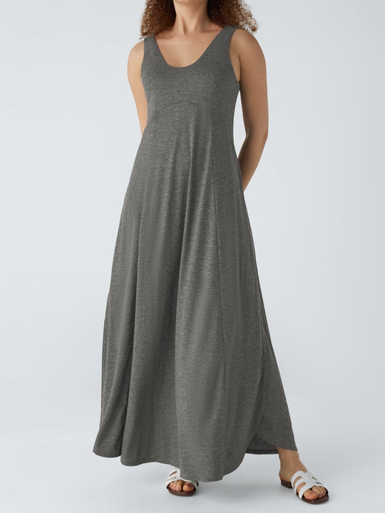 Damen Maxi-Kleid mit fließendem Schnitt und komfortablem Tragegefühl Shopnory