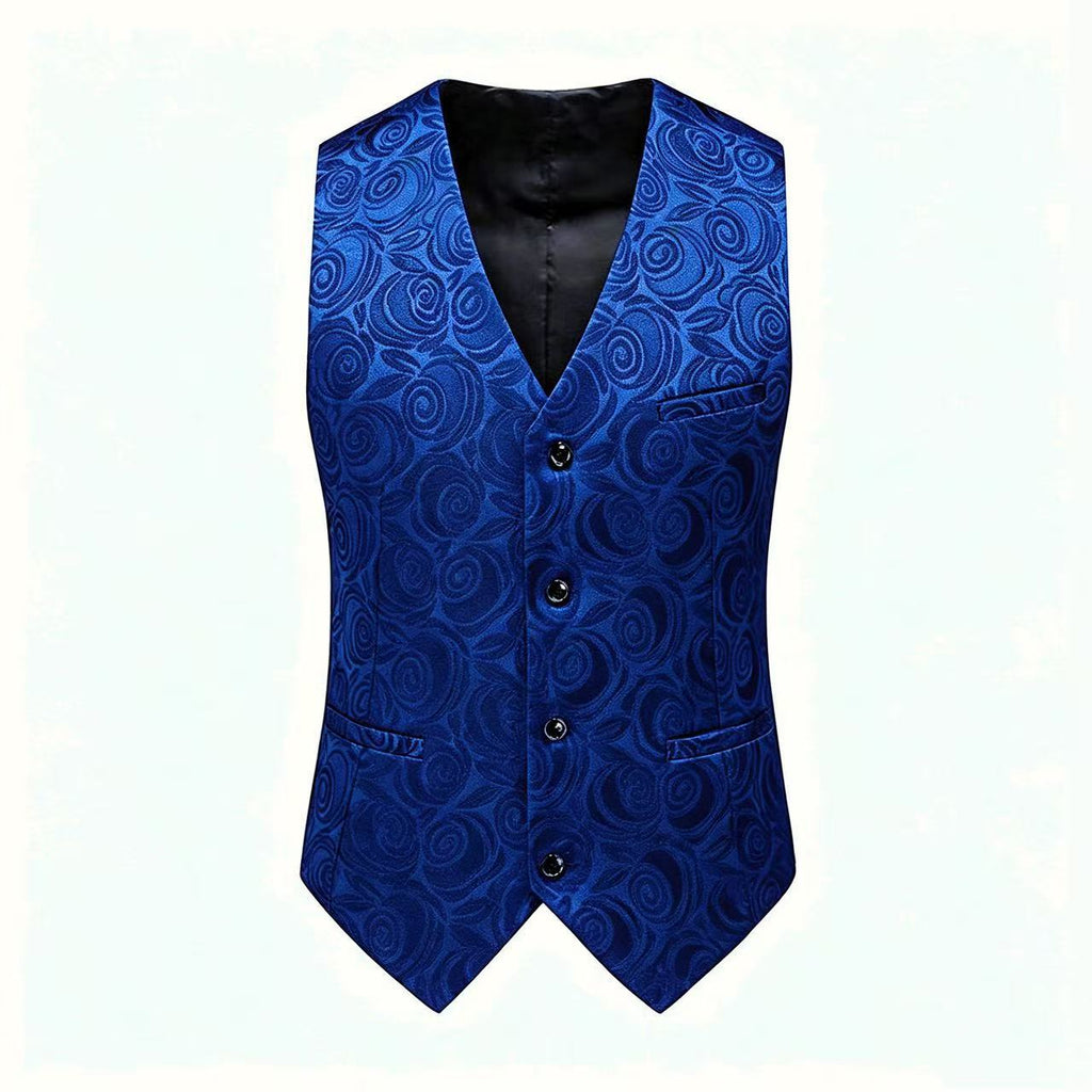 Herren Jacquardweste mit ornamentaler Struktur, spitz zulaufendem Saum und satinierter Rückseite Shop Nory