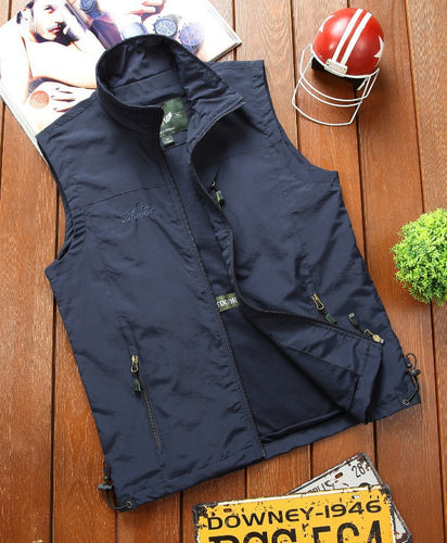 Herren Utility-Outdoorweste mit atmungsaktivem Meshfutter, Reißverschluss‑Taschen und verstellbarem Saum Shop Nory