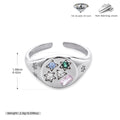 Damen Ring mit funkelnden Zirkon-Akzenten im kreativen Sternendesign Shop Nory