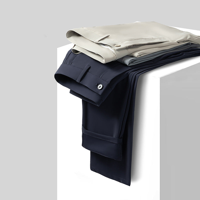 Herren Schlanke Business‑Stretchhose mit Bügelfalte und Komfortbund Shop Nory