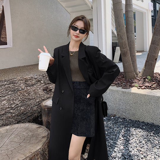 Damen Doppelreihiger Oversize-Trenchcoat mit kastiger Silhouette und verlängertem Schnitt Shop Nory
