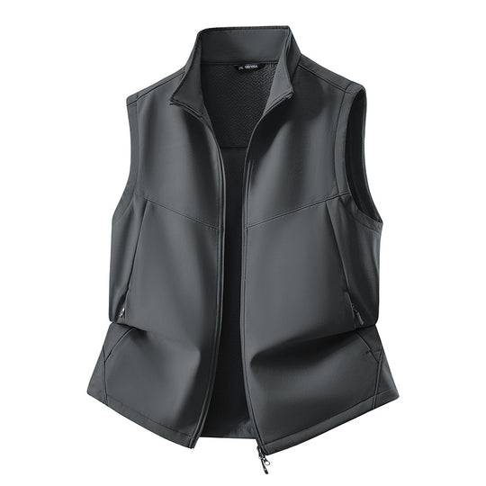 Damen Ärmellose Softshell-Weste mit Stehkragen, Stretchfutter und Zweiwege-Reißverschluss Shop Nory