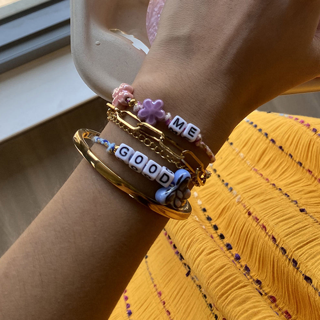 Damen Armband mit handgefertigten Perlen und verstellbarem Verschluss Shop Nory