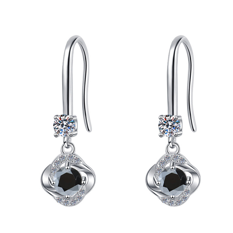 Damenohrringe mit funkelndem Zirkonia und elegantem Wellen-Design Shop Nory