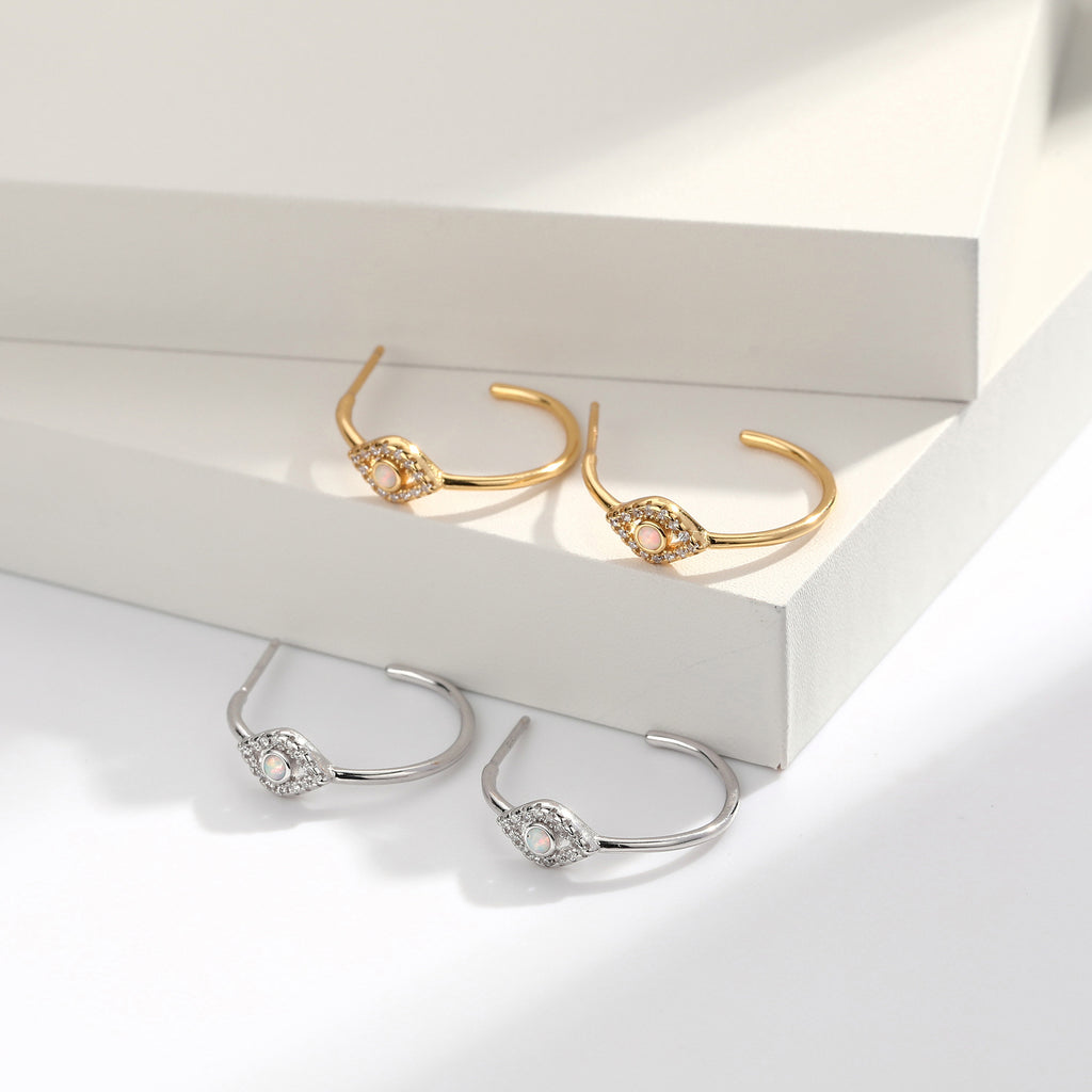 Damen Ohrstecker mit Zirkon und hochwertigem 925 Sterling Silber Shop Nory