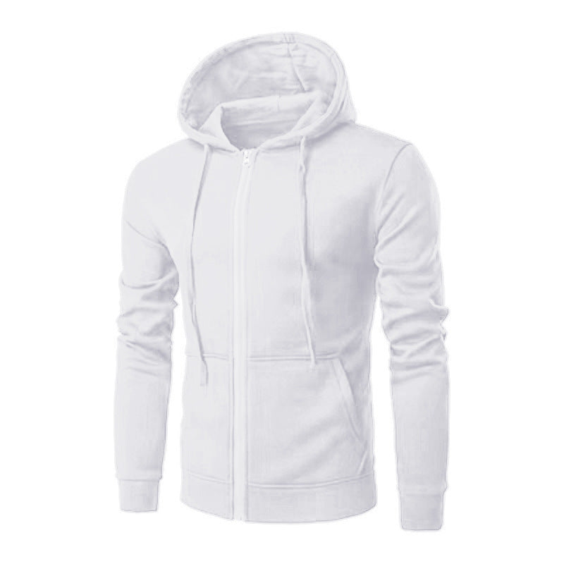 Herren nan Slim-Fit Kapuzensweatjacke mit mittigem Reißverschluss, doppellagiger Kapuze und praktischen Eingrifftaschen Shop Nory