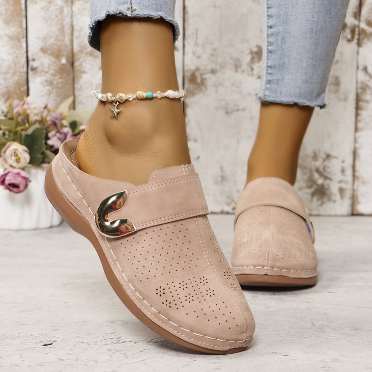 Damen Perforierte Komfort-Clogs mit Orthopädischer Einlegesohle Shop Nory