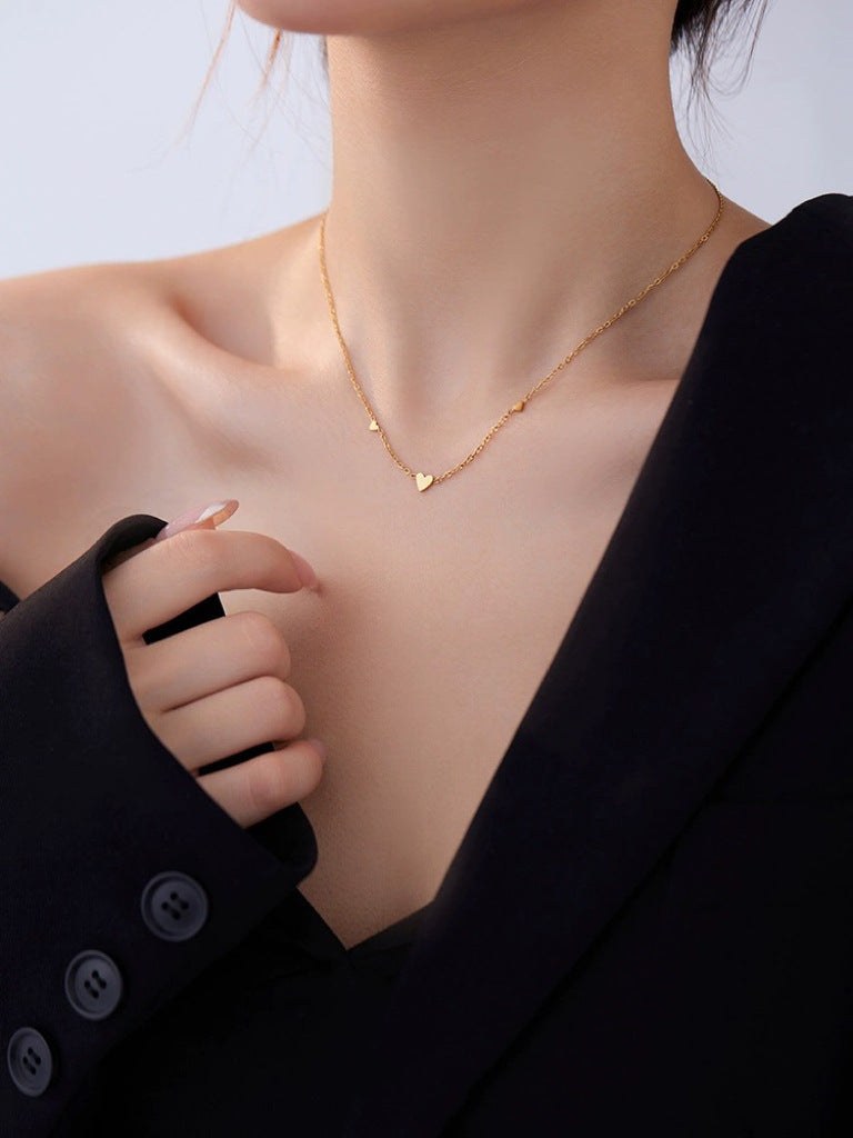 Damen Herzmotiv Liebe Kette Halskette Shop Nory