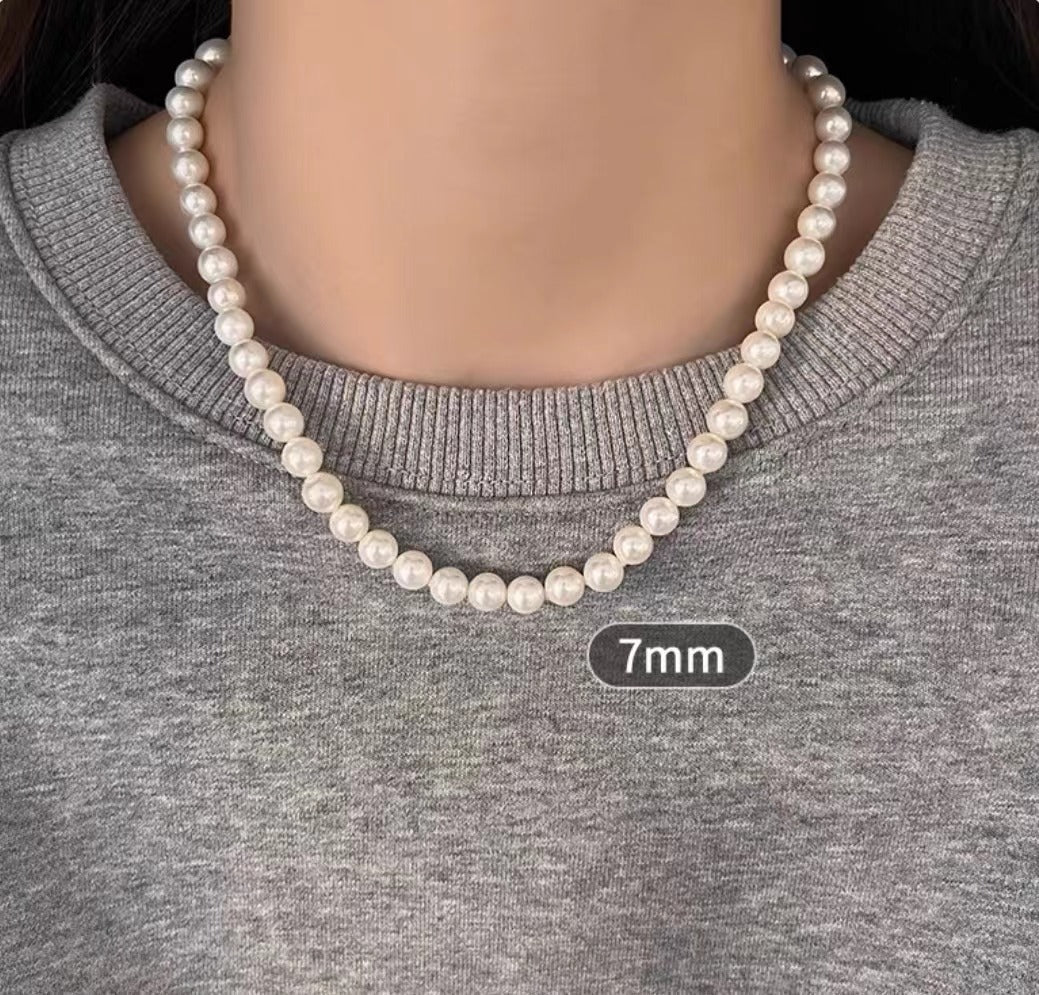 Damen klassische Süßwasserperlenkette Shop Nory