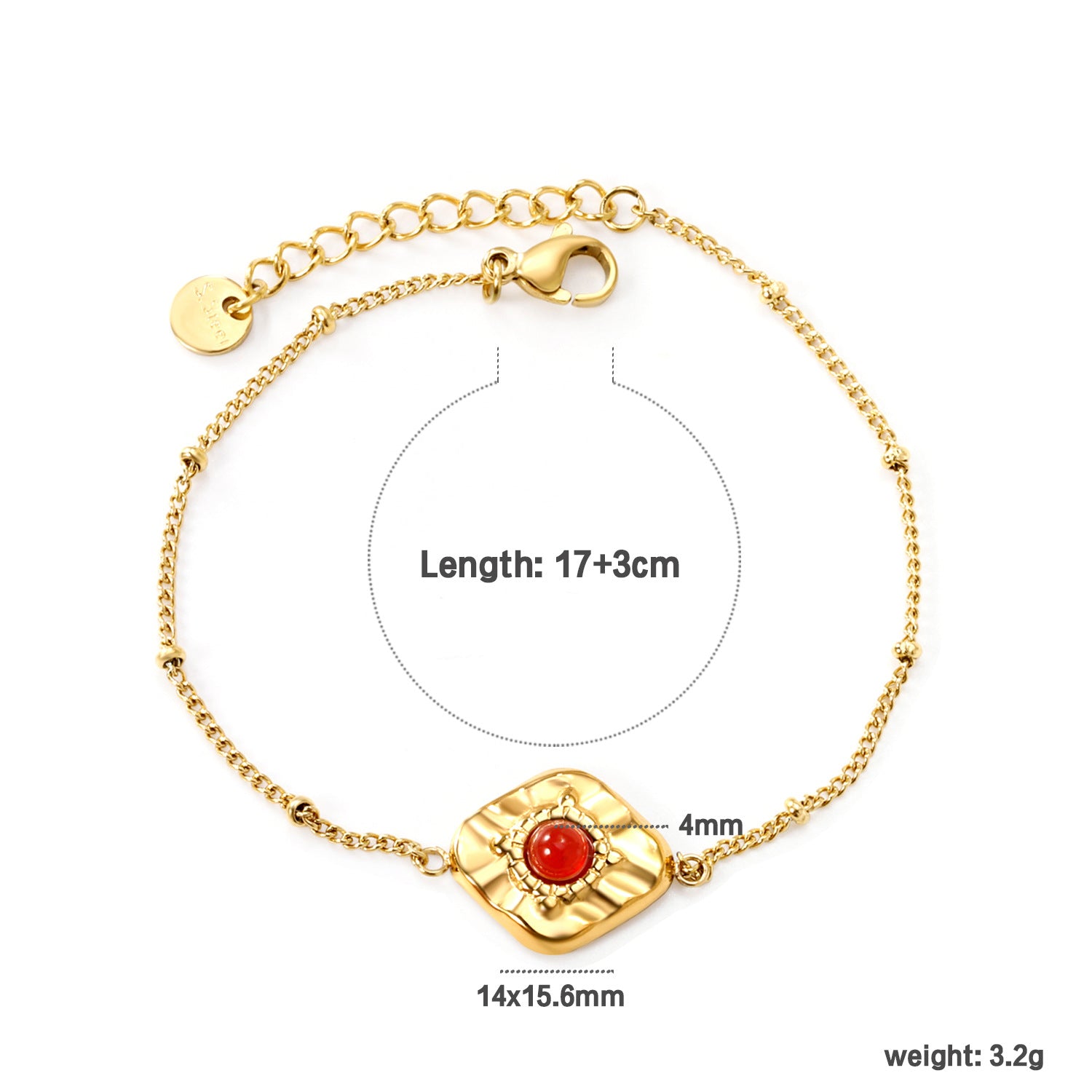 Damen zartes Armband mit goldplattierten Elementen und exquisite Perlenakzent Shop Nory