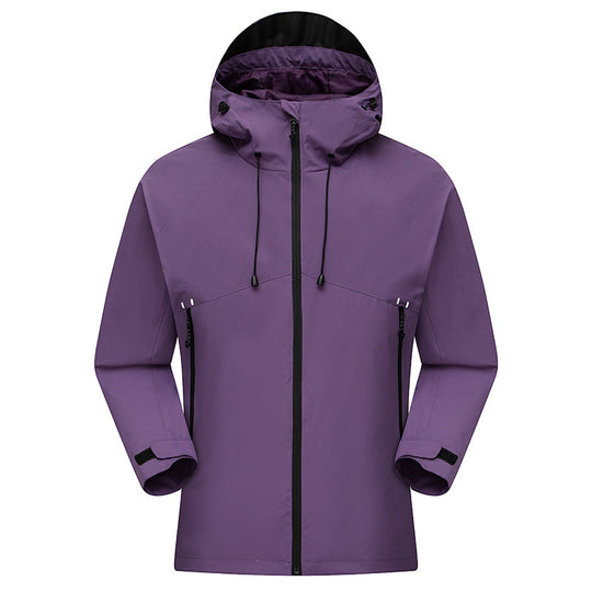 Herren Wasserdichter High-Visibility Shellparka mit atmungsaktiver Membran, verstellbarer Kapuze und Belüftung Shop Nory