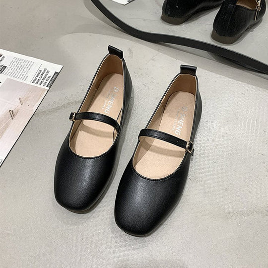 Damen Ballerinas mit elegantem Riemchen und bequemem Fußbett