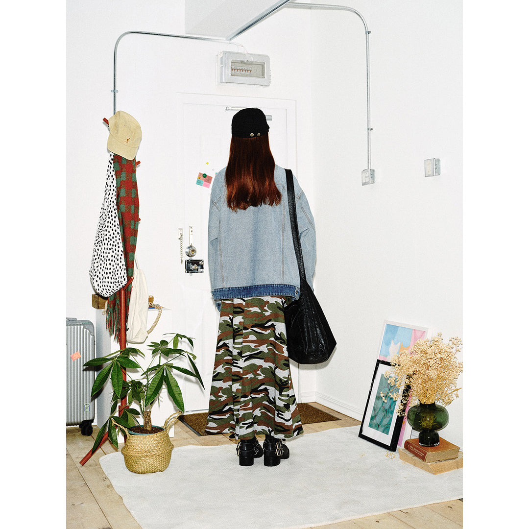 Unisex Oversize-Jeansjacke im Boxy‑Cut mit Kontrastblende und Brustklappen Shop Nory