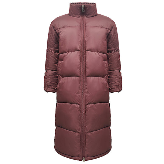 Damen Langer gesteppter Puffer‑Mantel mit hohem Stehkragen Shop Nory