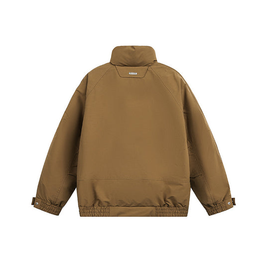 Unisex Oversize Blousonjacke mit Stehkragen und gestepptem Innenfutter Shop Nory