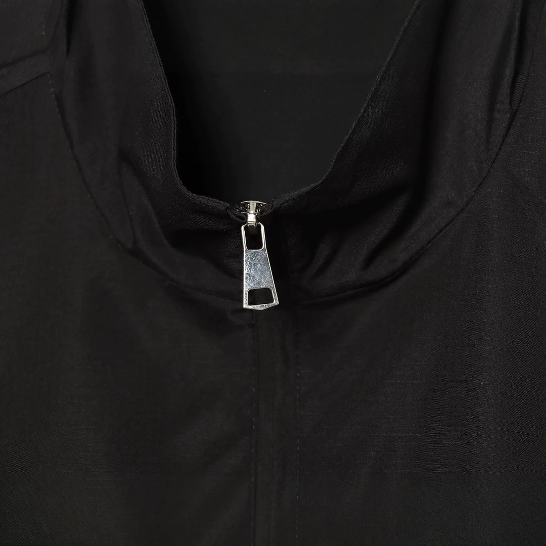 Damen leichte taillierbare Windjacke mit Stehkragen, Tunnelzug und Tüllbesatz Shop Nory