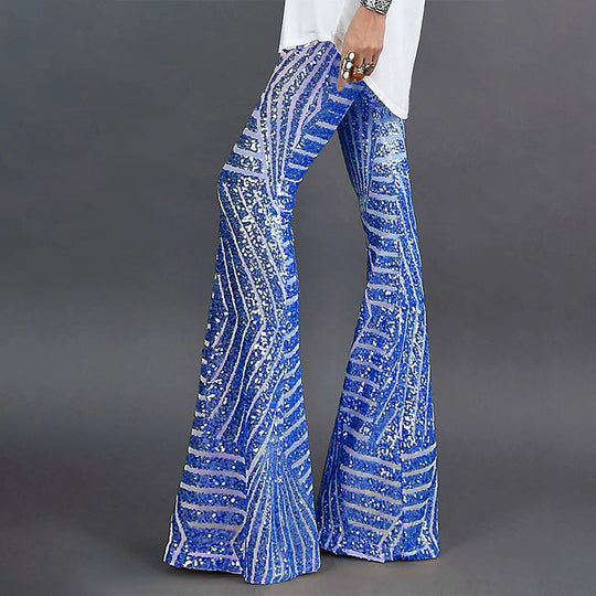 Shopnory | Glitzer Schlagpaillettenhose