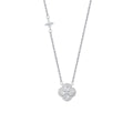 Damen Halskette mit floralen Kristallelementen Shop Nory