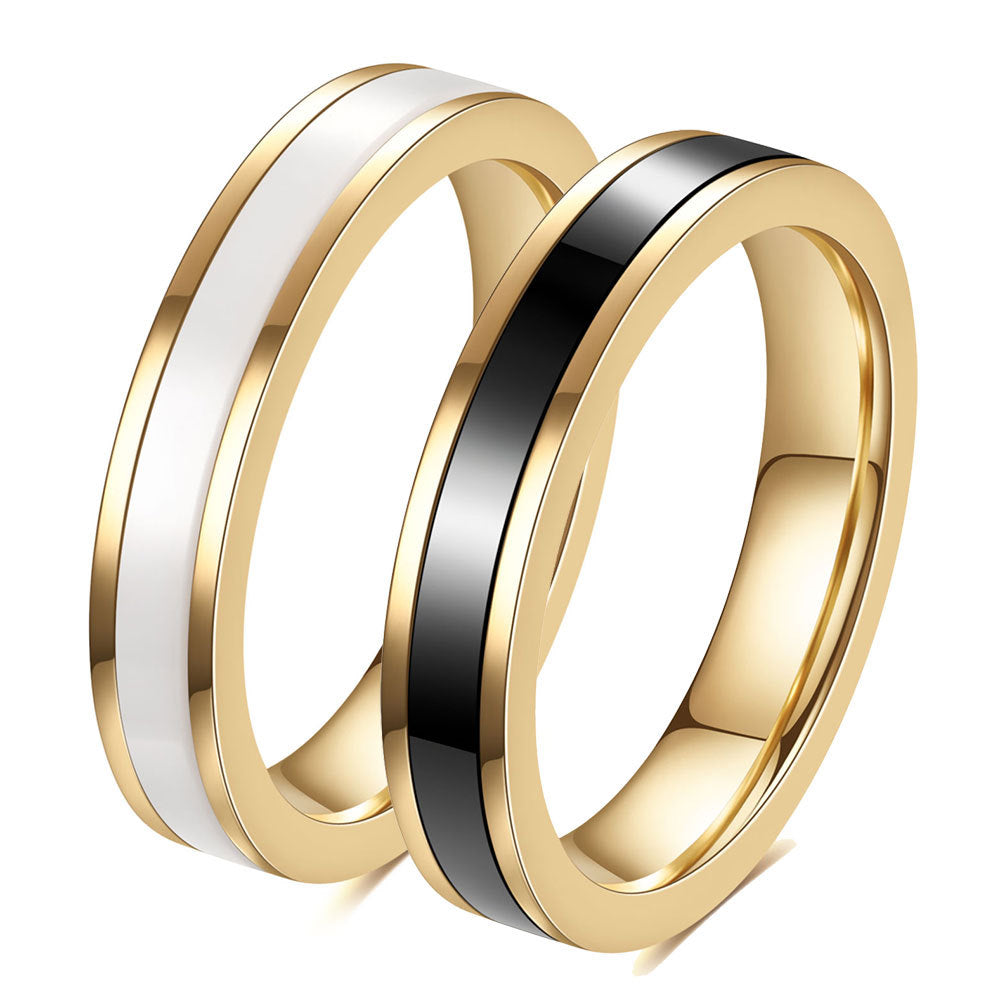 Herren Ring mit modernem zweifarbigen Design Shop Nory
