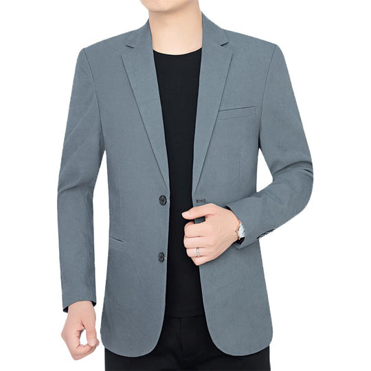 Herren Slim-Fit Ungefüttertes Sakko mit Notch-Revers und Zweiknopf-Silhouette Shop Nory