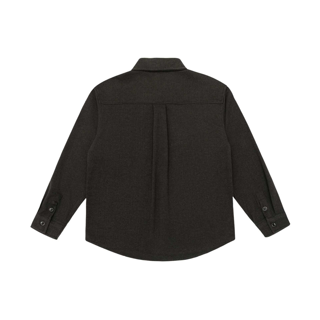 Herren Hemdjacke aus Wollmix mit Kentkragen und Brustpattentasche Shop Nory