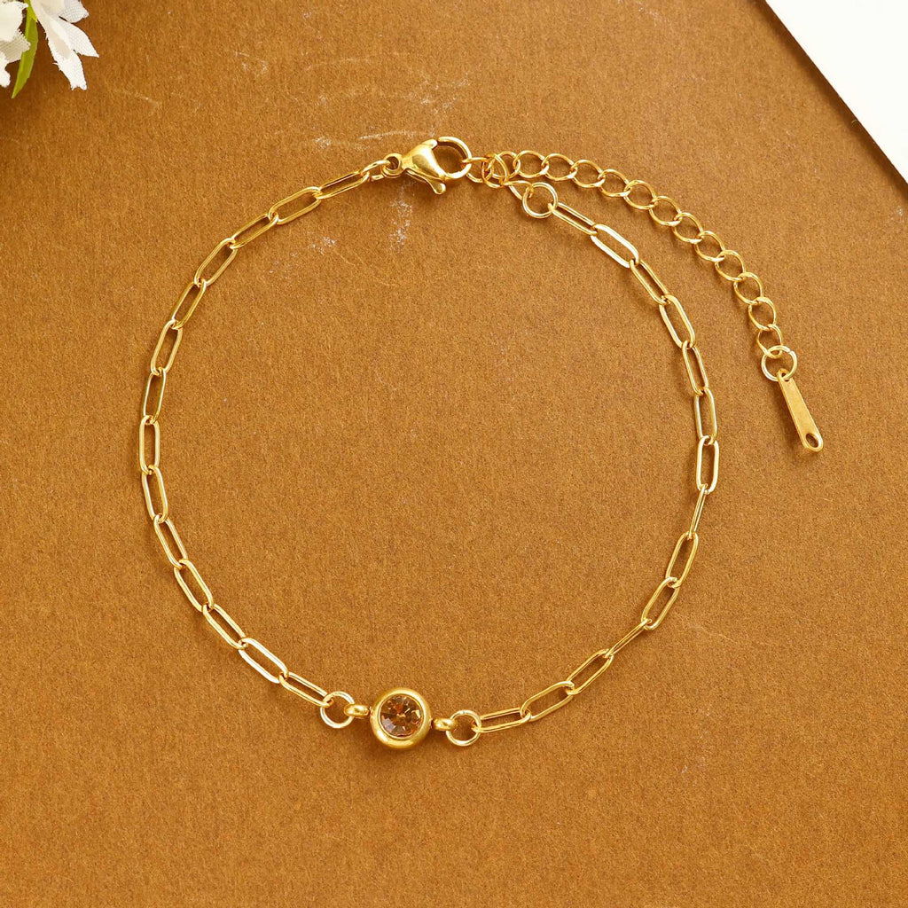 Damen zartes Armband mit funkelndem Kristall Shop Nory