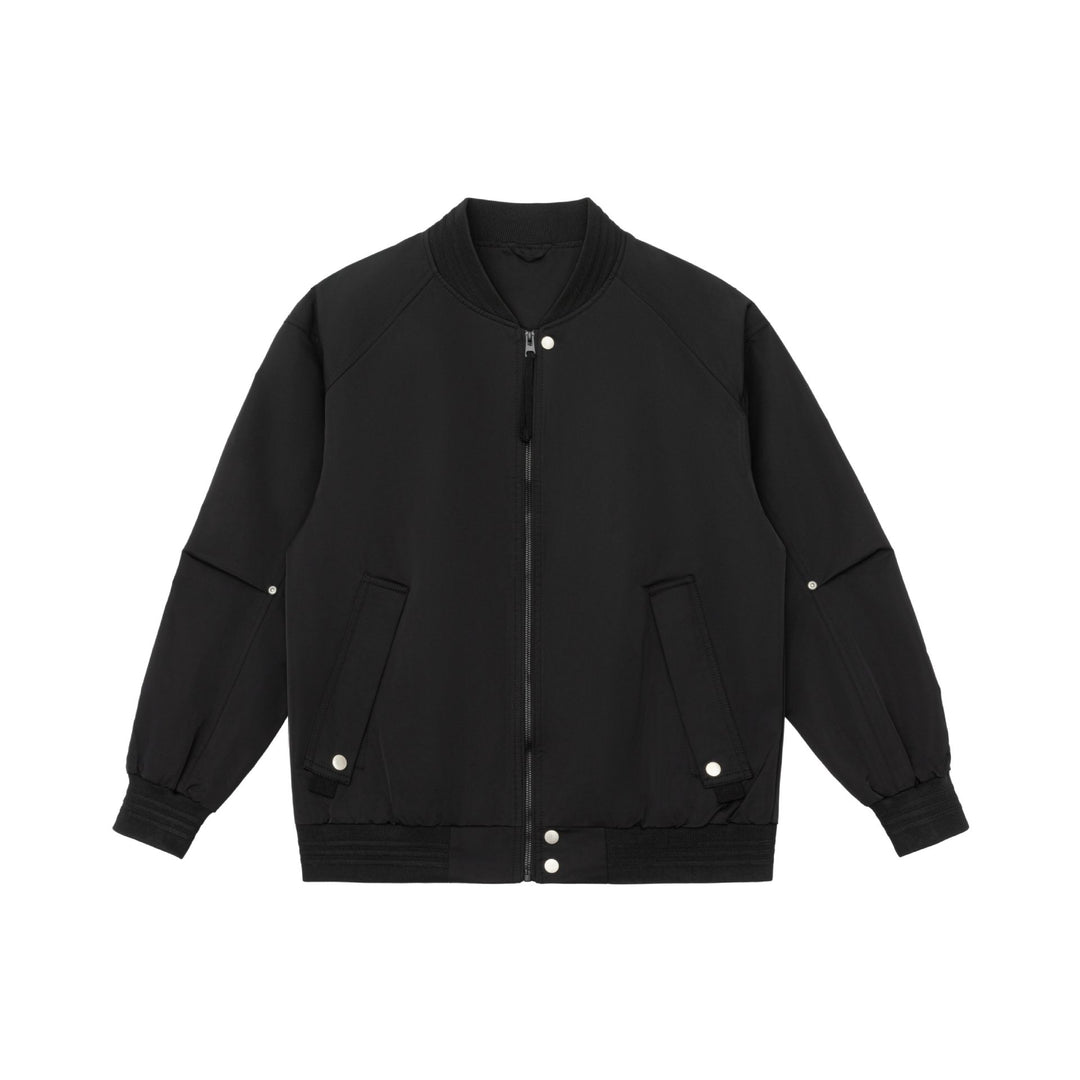 Herren Boxy-Bomberjacke mit Stehkragen, verdecktem Reißverschluss und Pattentaschen Shop Nory