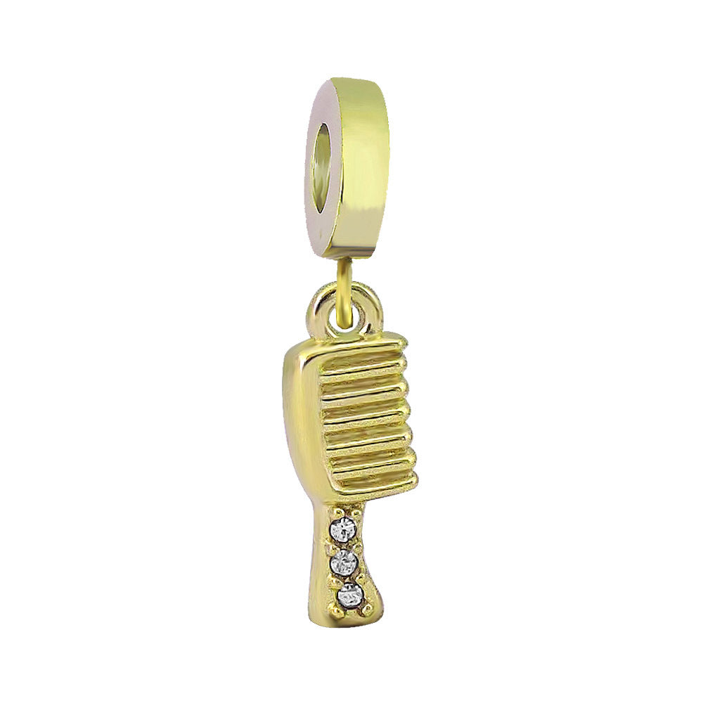 Verspielter Kaktus-Charm Anhänger mit Emaille und Strass