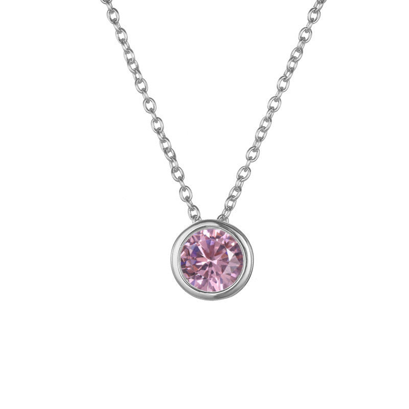 Damen Halskette mit funkelndem Zirkonia-Anhänger in elegantem Design Shop Nory