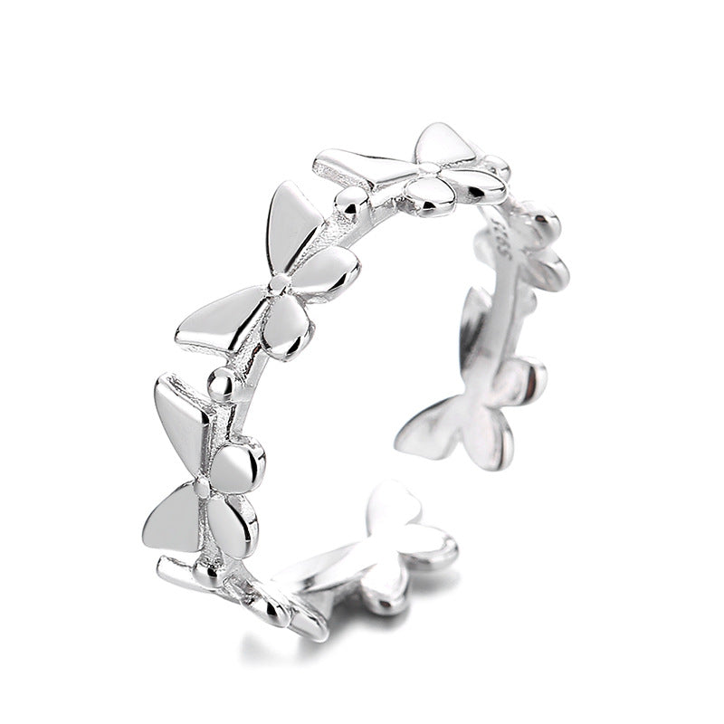 Damen Ring mit filigranem Schmetterlingsdesign Shop Nory