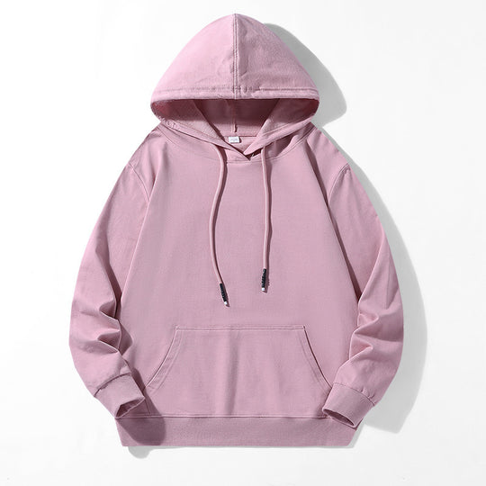 Unisex Locker geschnittener Kapuzenpullover aus Baumwollmix mit Kängurutasche und Kordelzug Shop Nory