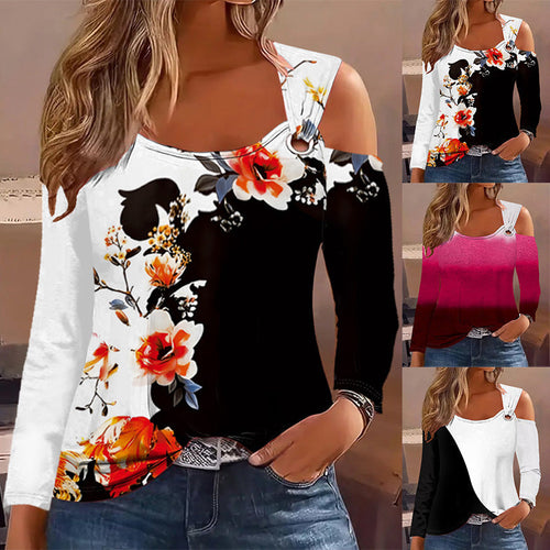 Damen Langarm-Oberteil mit Cut-Out-Details und asymmetrischem Design