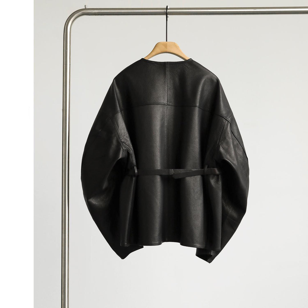 Damen Oversized Lederjacke Shop Nory