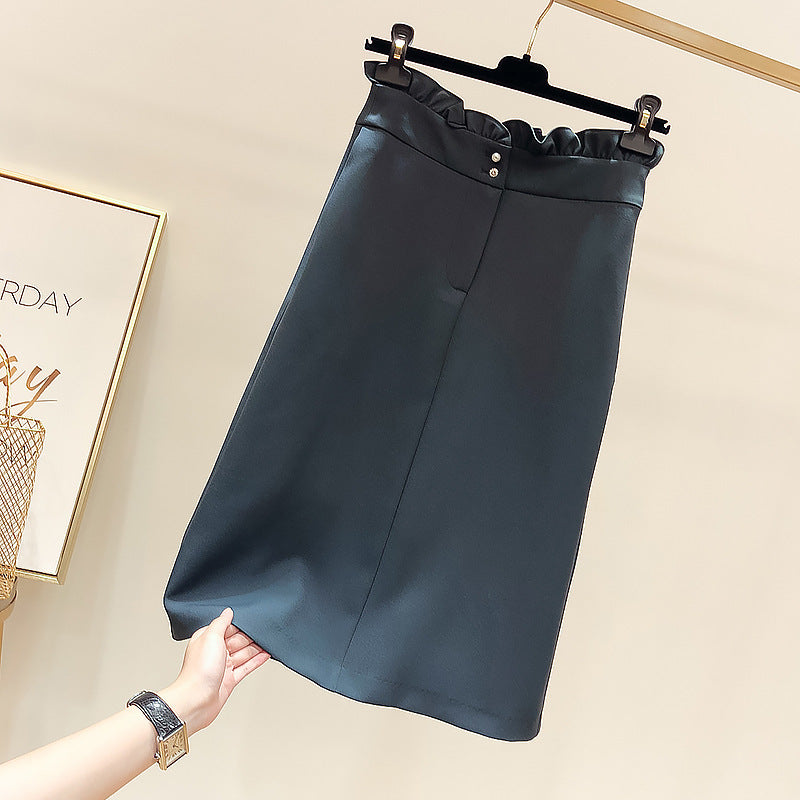 Damen Eleganter Midi-Rock mit Falten-Design Shop Nory