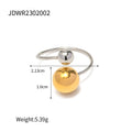Damen Offener Ring mit modernen Kugeldesigns und hypoallergener Edelstahlverarbeitung Shop Nory