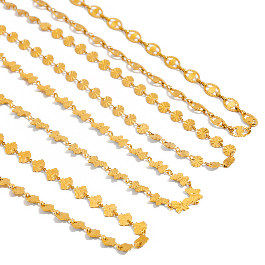 Damen Halsband mit geometrischem Design aus hypoallergenem Edelstahl Shop Nory