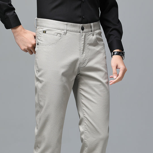 Herren Stretch-Chinohose mit geradem Schnitt und Bügelfalte Shop Nory