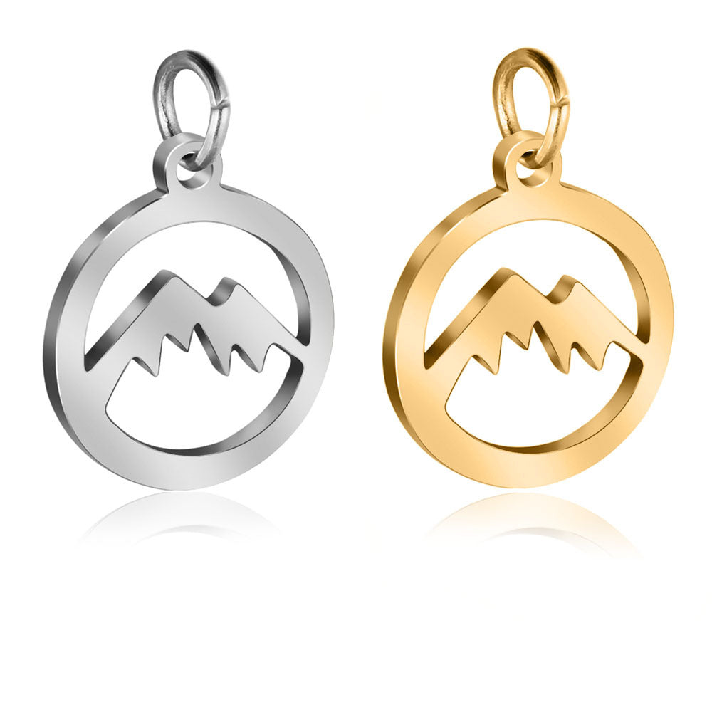Damen Anhänger mit Bergmotiv aus hochwertigem Edelstahl Shop Nory