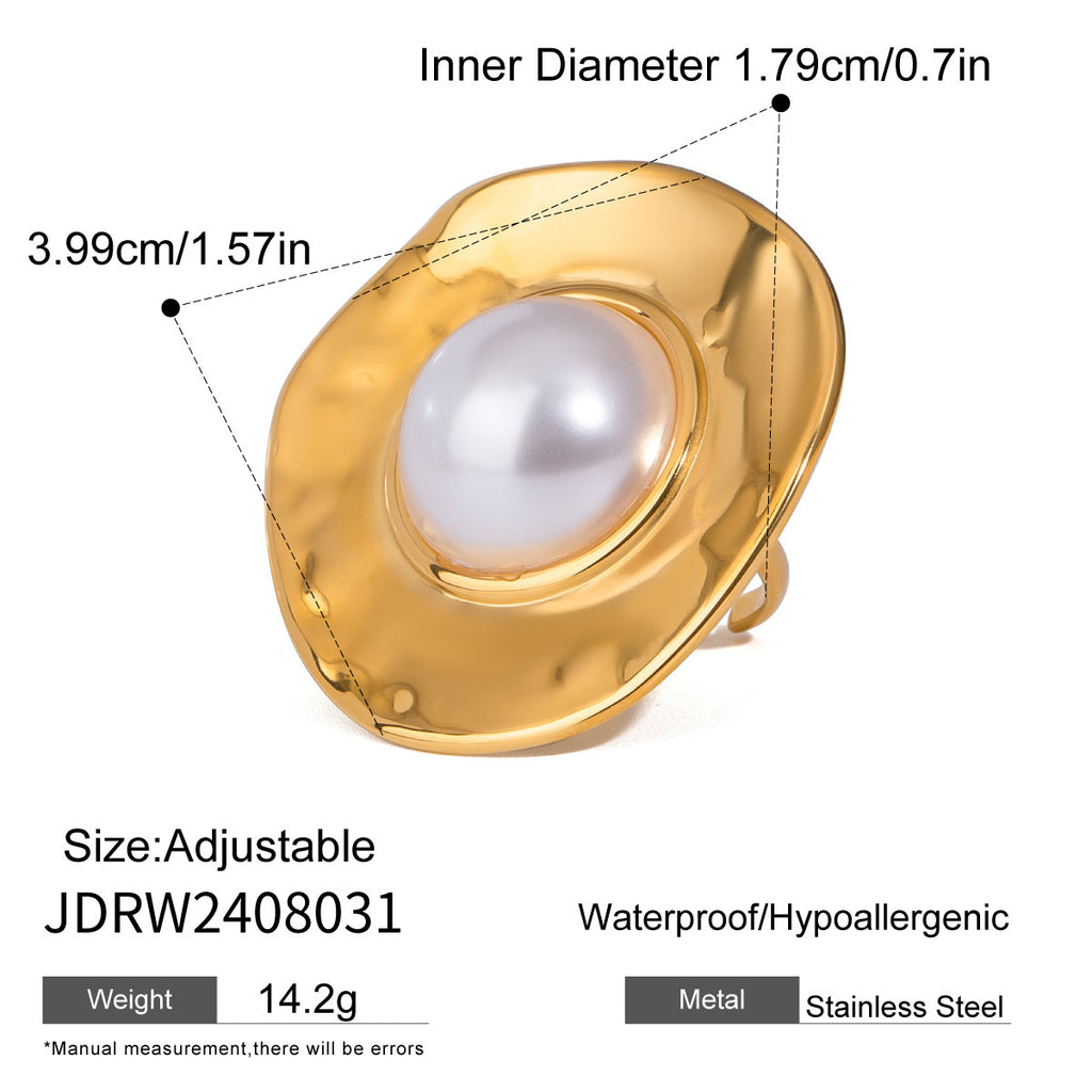 Damen Offener Ring mit elegantem Design und dreifacher Struktur Shop Nory