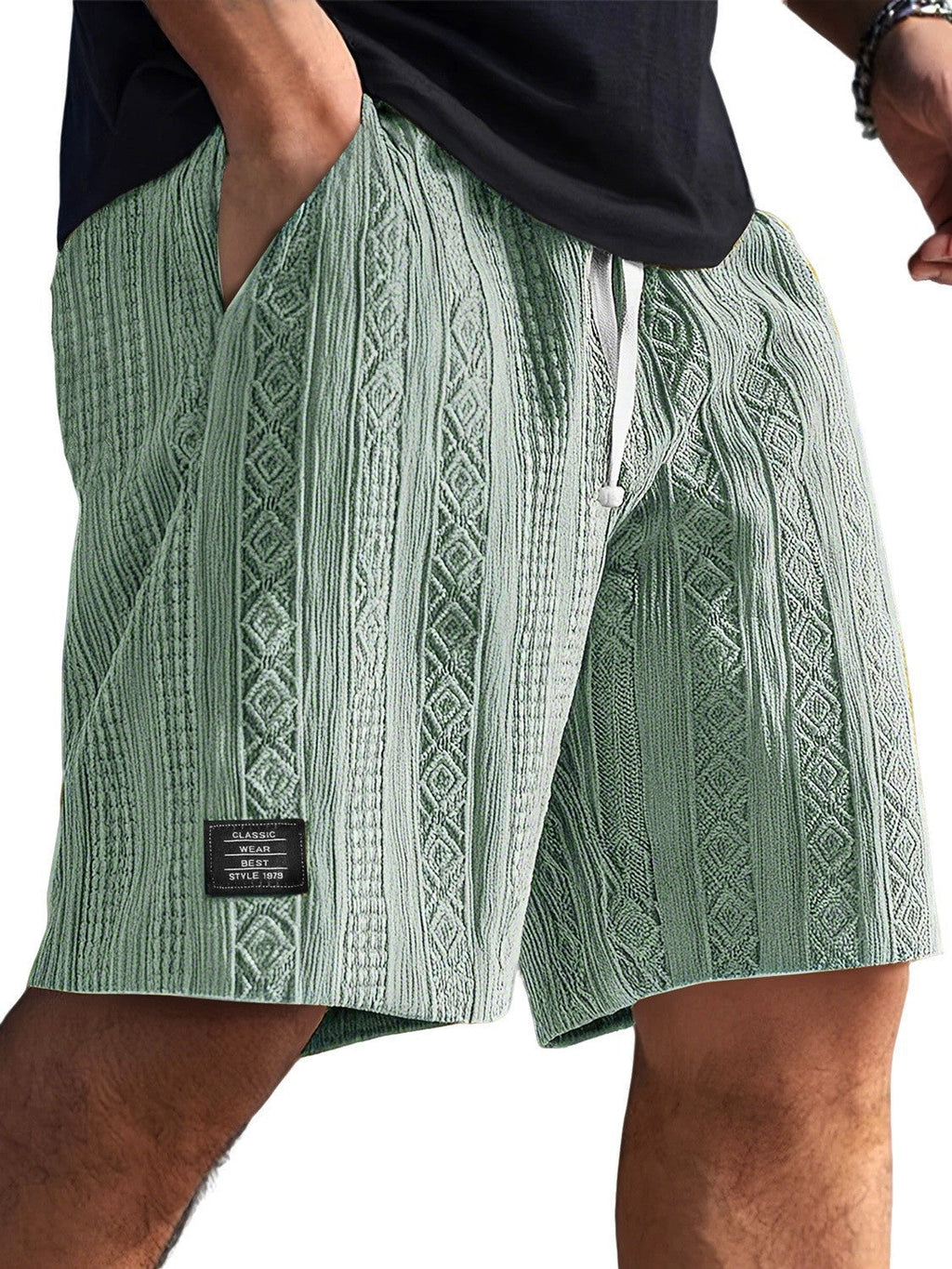 Herren Stilvolle Freizeithosen im lässigen Strickdesign