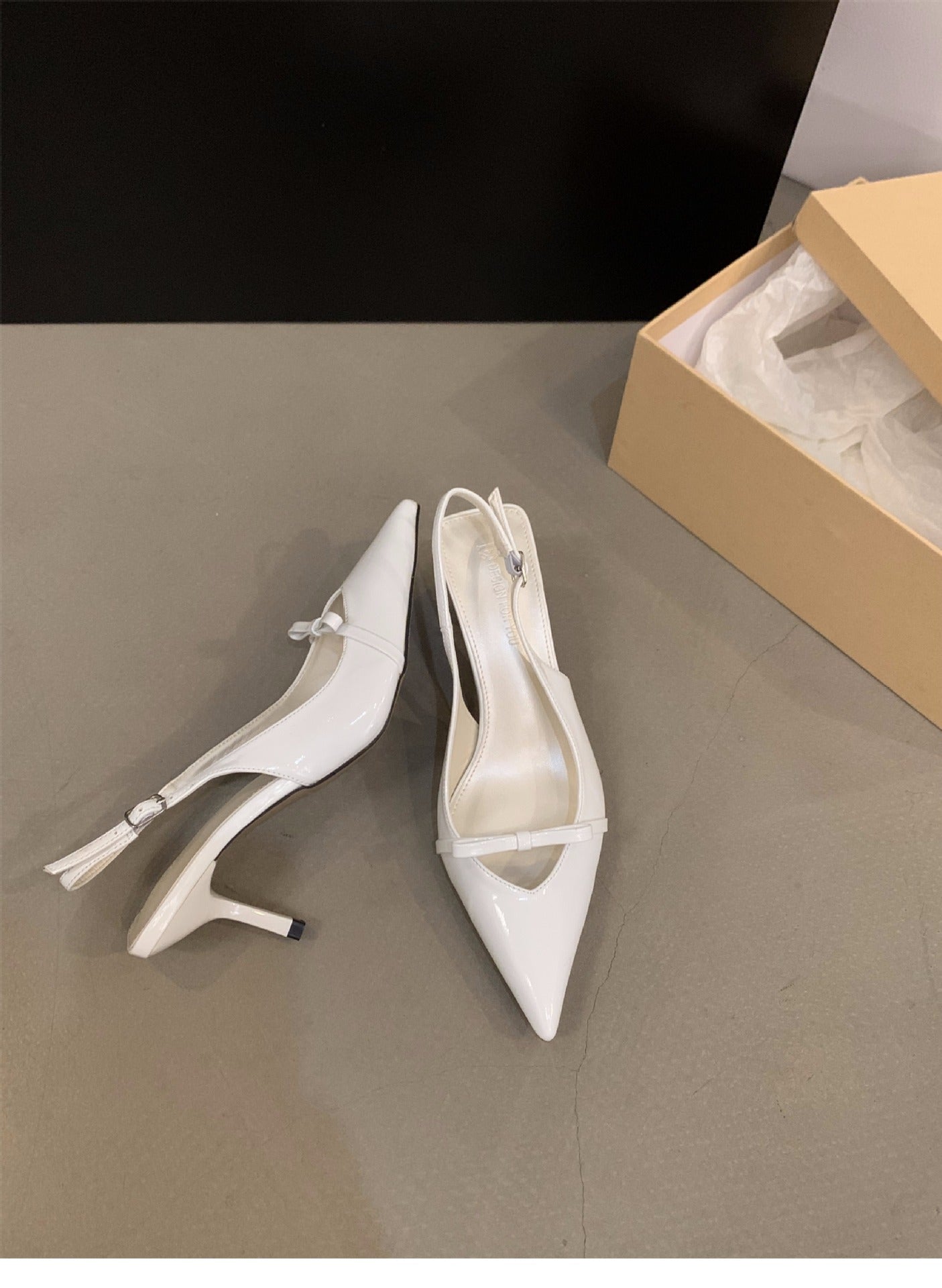 Damen Slingback-Pumps mit spitzem Design und elegantem Absatz
