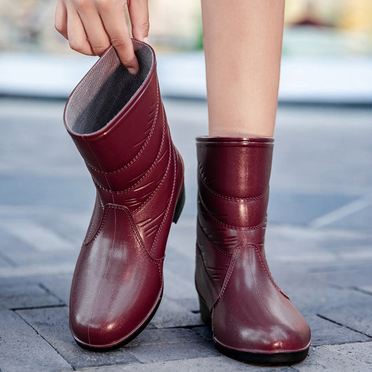 Damen Elegante wasserfeste Kurzschaftstiefelette mit gesteppter Optik und stoßdämpfender Leichtsohle Shop Nory